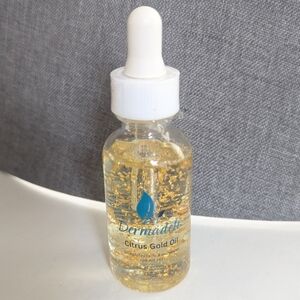 Dermadeli 24K Gold Flake Citrus Antiinflammatory Anti-Aging Face Oil NWT